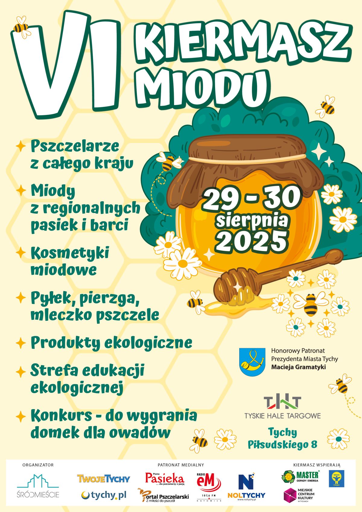 VI Kiermasz Miodu w Tychach plakat