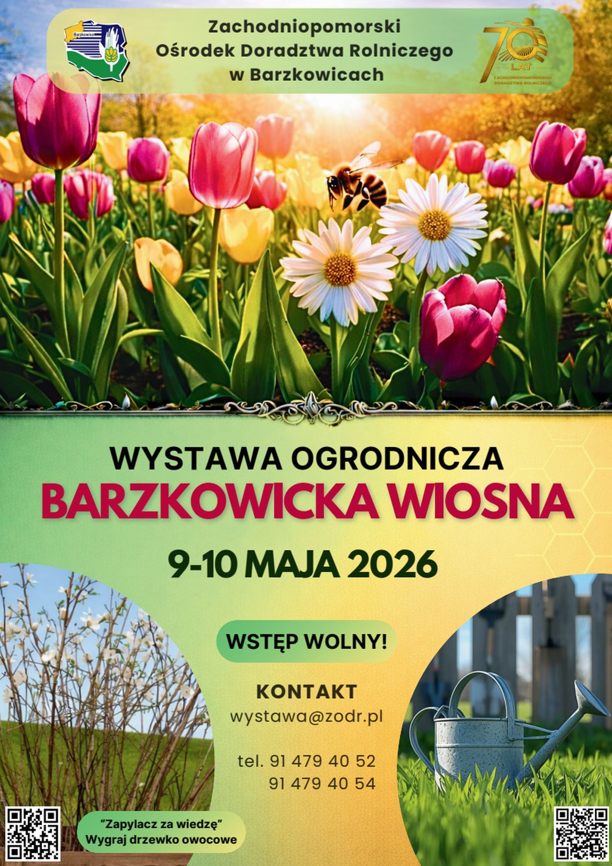 Wystawa ogrodnicza Barzkowicka Wiosna 2026 plakat