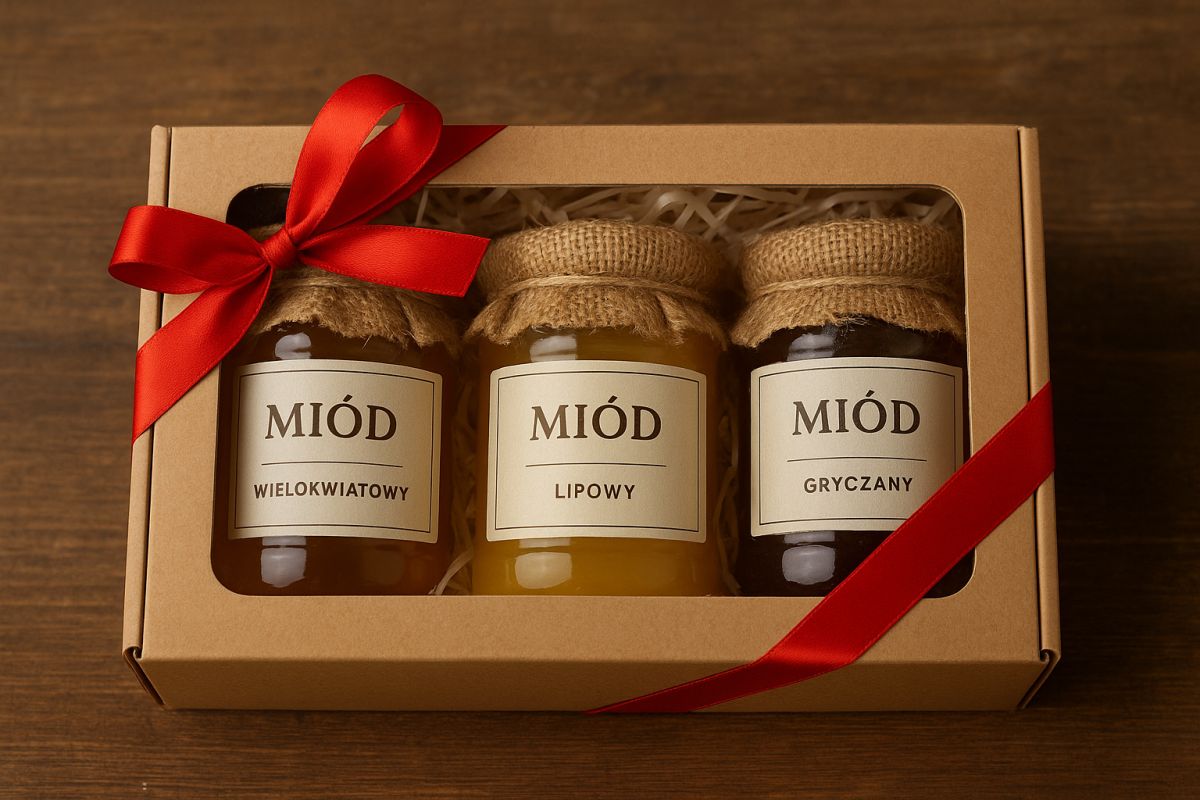 zestaw prezentowy z miodami