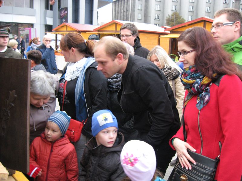 Pszczoły ciekawiły uczestników II Festiwalu Miodu w Katowicach. Autor zdjęcia: Kazimierz Wiśniowski