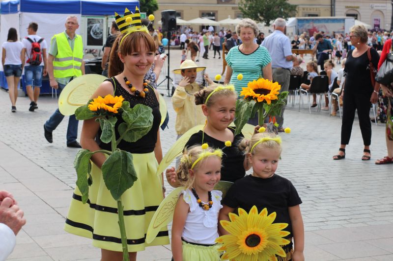 Pszczela rodzinka podczas XXIII Krakowskiego Miodobrania. Autor zdjęcia: Paweł Balana