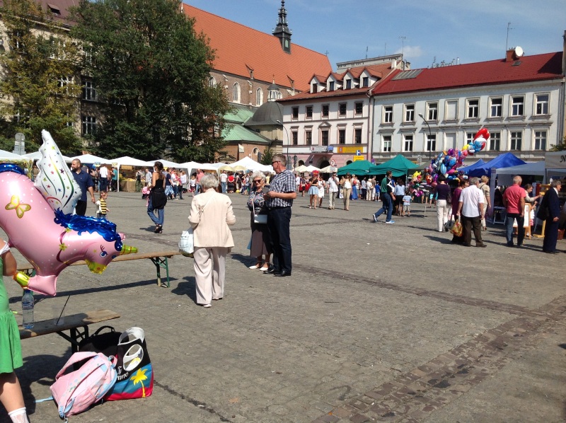 Widok na Plac Wolnica, miejsce XXI Krakowskiego Miodobrania. Autorka zdjęcia: Ewa Balana