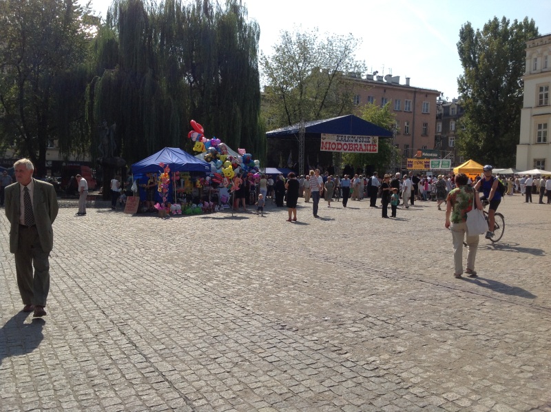 Widok na Plac Wolnica, miejsce XXI Krakowskiego Miodobrania. Autorka zdjęcia: Ewa Balana