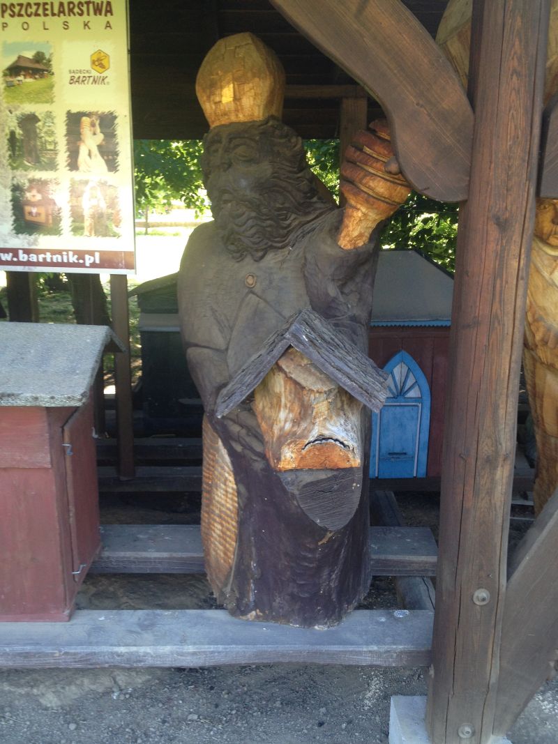 Św. Ambroży trzymający ul - ul figuralny.