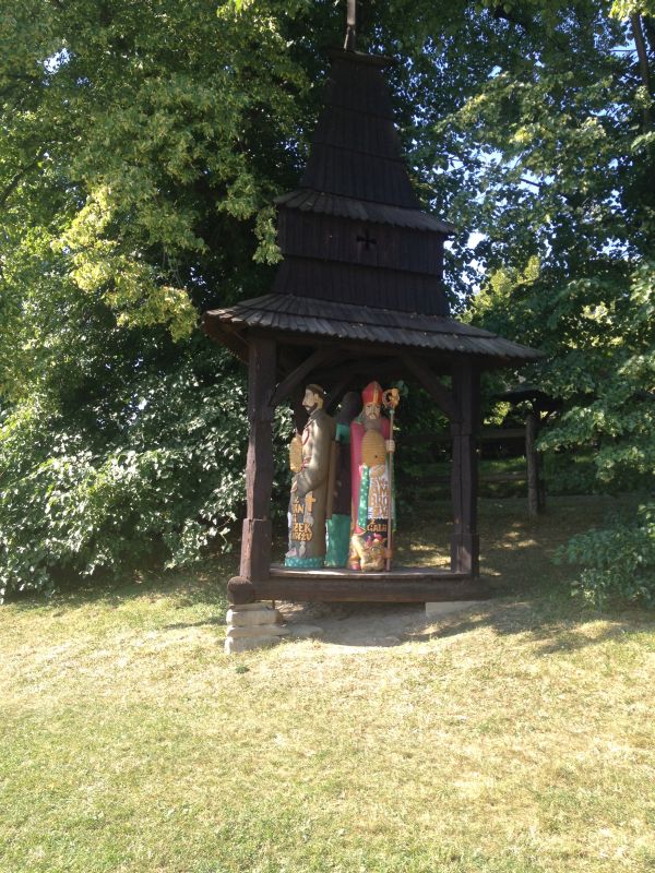 Św. Ambroży. Obok niego św. Franciszek z Asyżu.