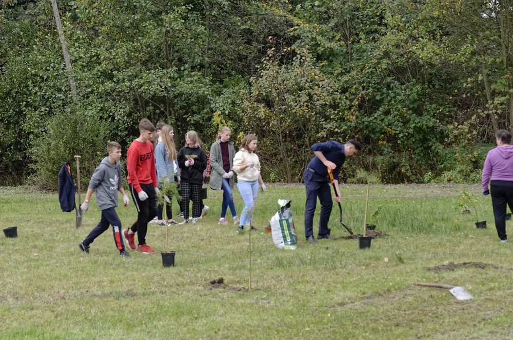 Tworzenie ogrodów miododajnych w gminie Szczurowa w 2021 roku. Autor zdjęcia: Łukasz Jaje