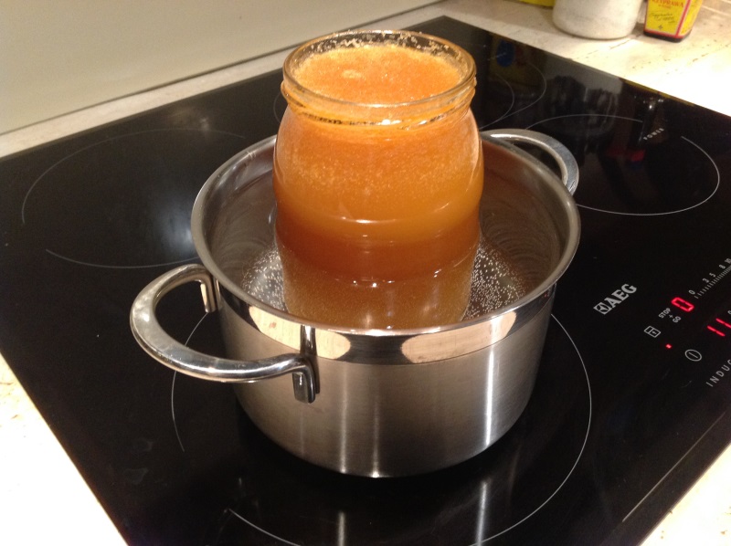 Kiedy będziemy oddawać się wyciskaniu soku z cytryn, warto otwarty słoik miodu poddać kąpieli wodnej (tak aby otrzymać patokę - miód o konsystencji ciekłej).