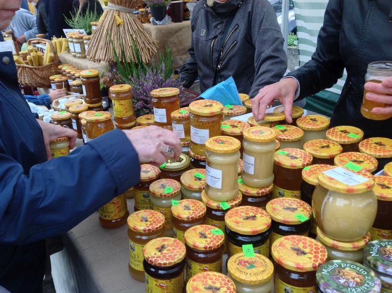 Różne rodzaje miodów. XXII Krakowskie Miodobranie