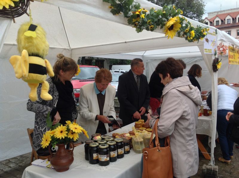 Namiot Pasieka wielopokoleniowa Edward Kolarski - asortyment. XXII Krakowskie Miodobranie