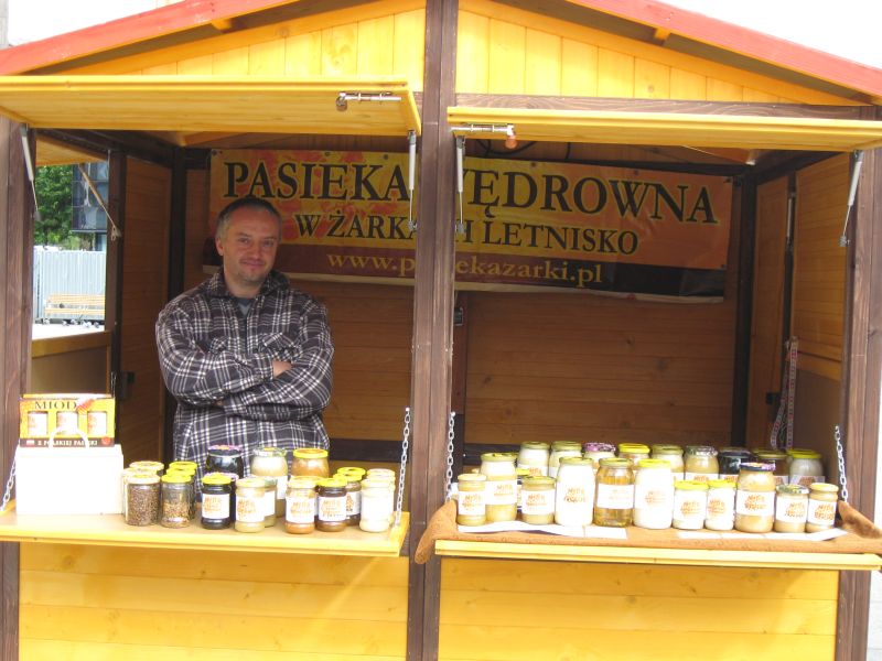 Pasieka Wędrowna w Żarkach Letnisko na II Festiwalu Miodu w Katowicach. Autor zdjęcia: Kazimierz Wiśniowski