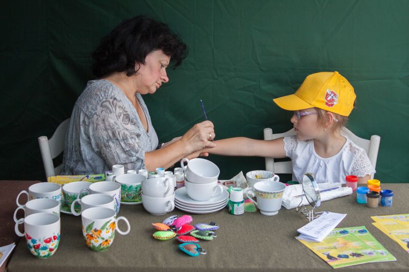 Namiot z atrakcjami dla dzieci podczas wydarzenia o nazwie: VII Święto Miodu w Pszczynie. Autor zdjęcia: Kazimierz Wiśniowski