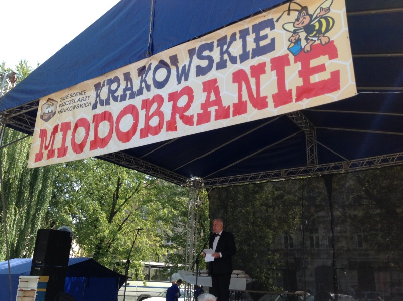 Główny namiot XXI Krakowskiego Miodobrania. Autorka zdjęcia: Ewa Balana