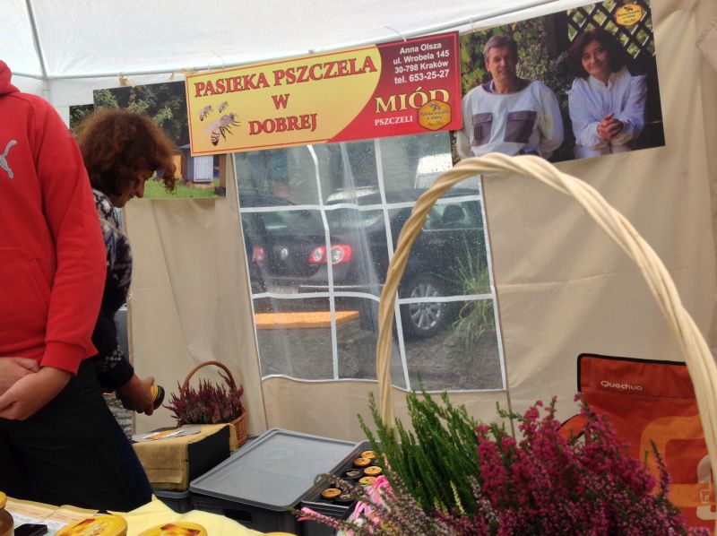 Namiot Pasieka Pszczela w Dobrej. XXII Krakowskie Miodobranie