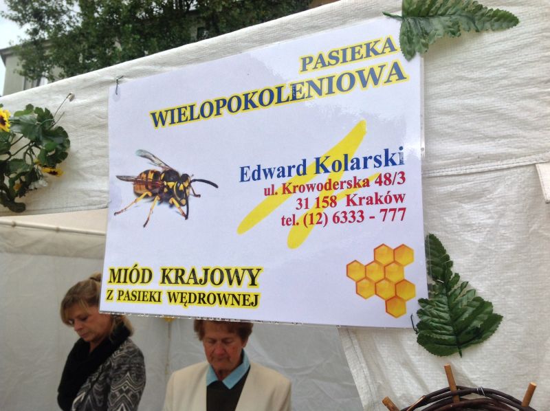 Namiot Pasieka wielopokoleniowa Edward Kolarski. XXII Krakowskie Miodobranie