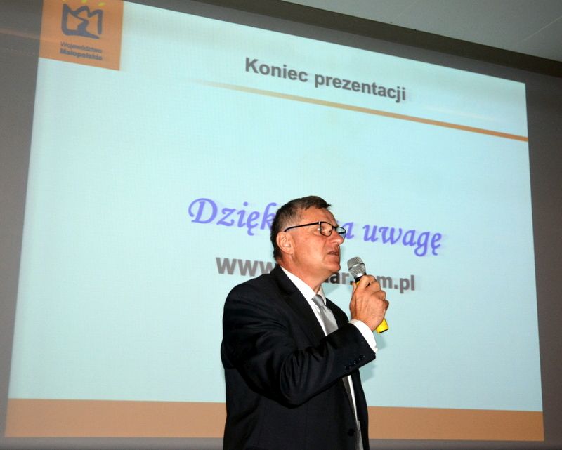 Wykład podczas I Konferencji Pszczelarskiej w Brzesku (02.09.2017 r.). Autor zdjęcia: Marek Kotfis
