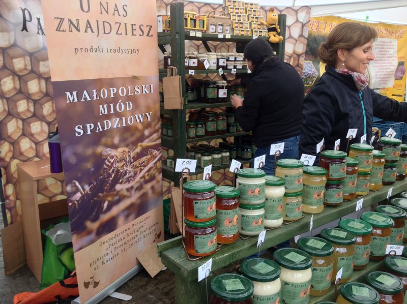 Pasieka Szeligów - asortyment. XXII Krakowskie Miodobranie