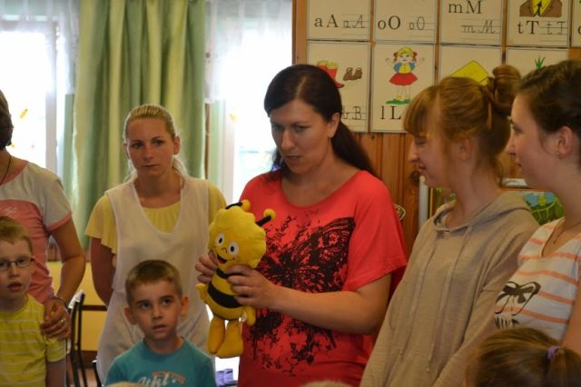 Nasza Pszczółka również miała wiele do powiedzenia o swojej pracy dzieciom w przedszkolu. Autorka zdjęcia: Agnieszka Jurasz. 