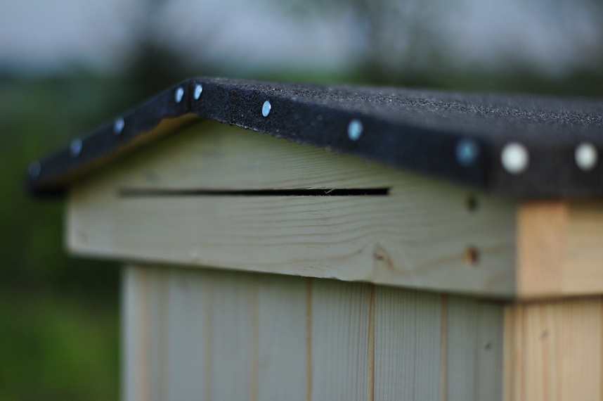 Dwuspadowy daszek ula - element ula wielkopolskiego. Źródło zdjęcia: Bartnicy.pl