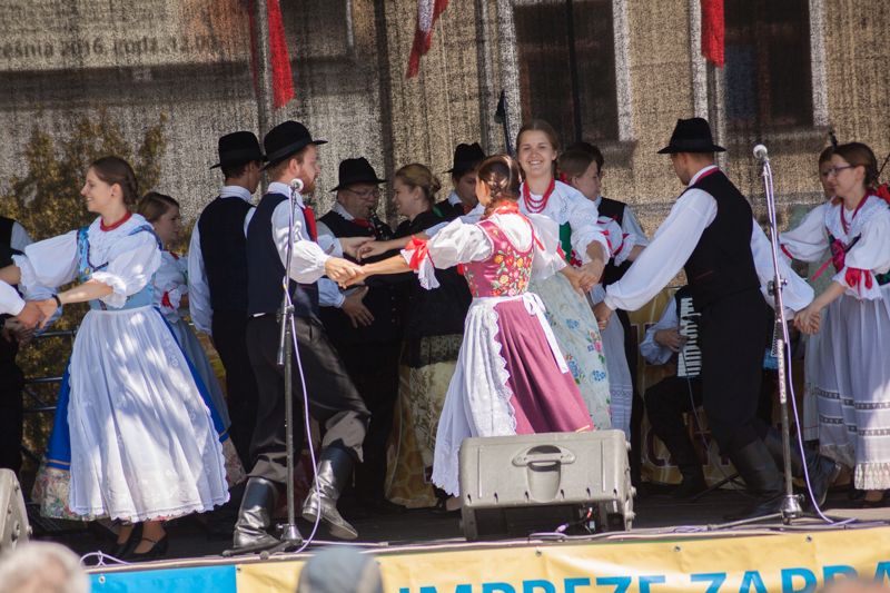 Występ artystyczny podczas VII Święta Miodu w Pszczynie. Autor zdjęcia: Kazimierz Wiśniowski