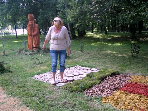 Pierwsza próba ścieżki zmysłów. Autor zdjęcia: Marek Przybysz.