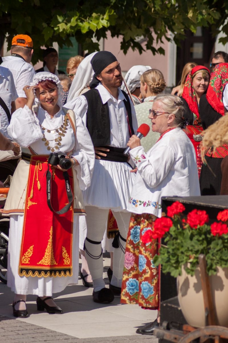 Wywiad z artystami podczas VII Święta Miodu w Pszczynie. Autor zdjęcia: Kazimierz Wiśniowski