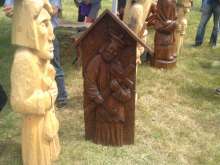 Ule figuralne podczas XV Spotkania Pszczelarzy Śląskich na Trutowisku w Murckach.