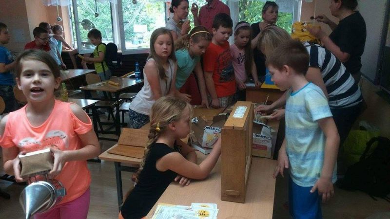 Warsztaty pszczelarskie w Szkole Podstawowej nr 313 w Warszawie. Autor zdjęcia: Piotr Nowotnik
