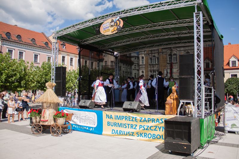 Kolejny występ artystyczny podczas VII Święta Miodu w Pszczynie. Autor zdjęcia: Kazimierz Wiśniowski