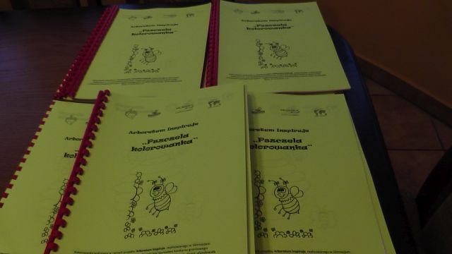 A tak wyglądają nasze pszczele kolorowanki. Autorka zdjęcia: Agnieszka Jurasz.