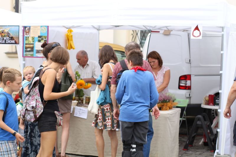 Jedno ze stoisk pszczelarskich podczas XXIII Krakowskiego Miodobrania. Autor zdjęcia: Paweł Balana