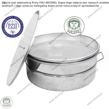 Nierdzewny Odstojnik Pojemnik do miodu poj. 30L z Sitem Do niskich miodarek