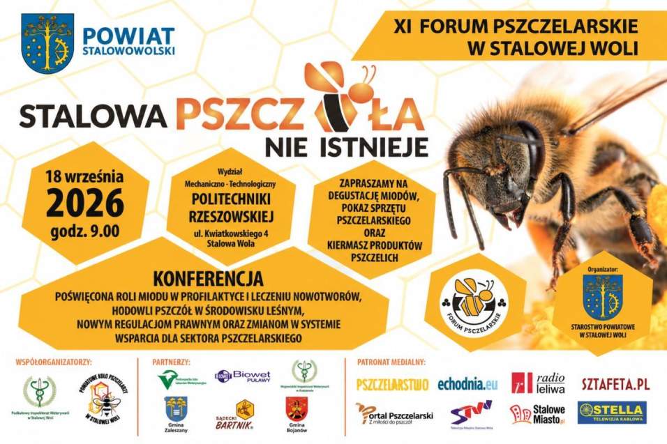 Zapraszamy na XI Forum Pszczelarskie w Stalowej Woli